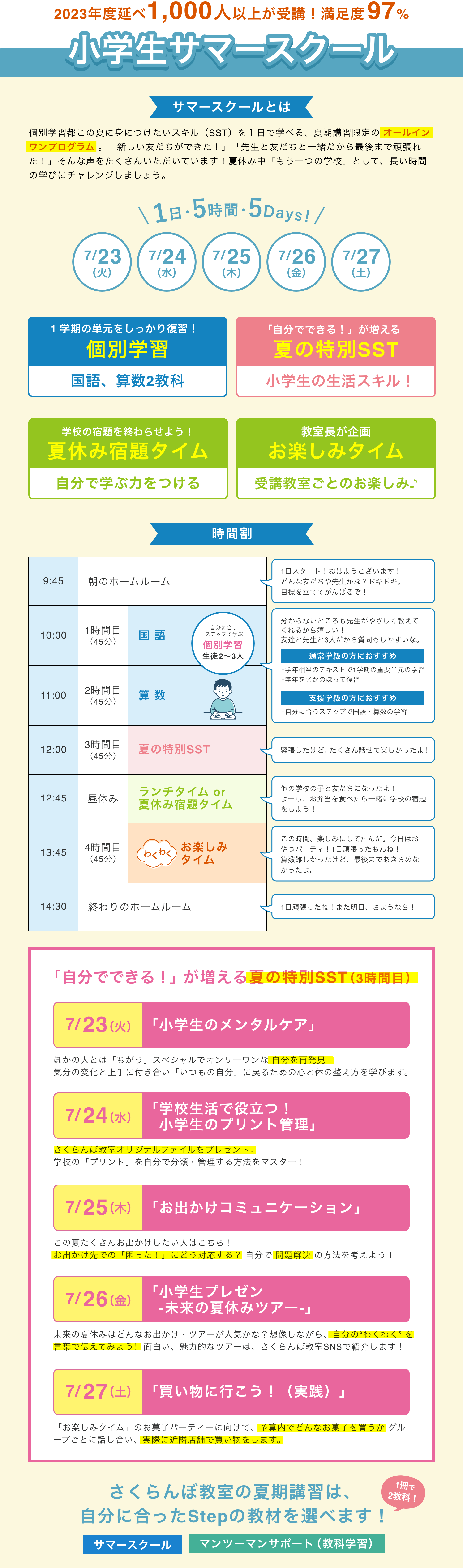 小学生サマースクール