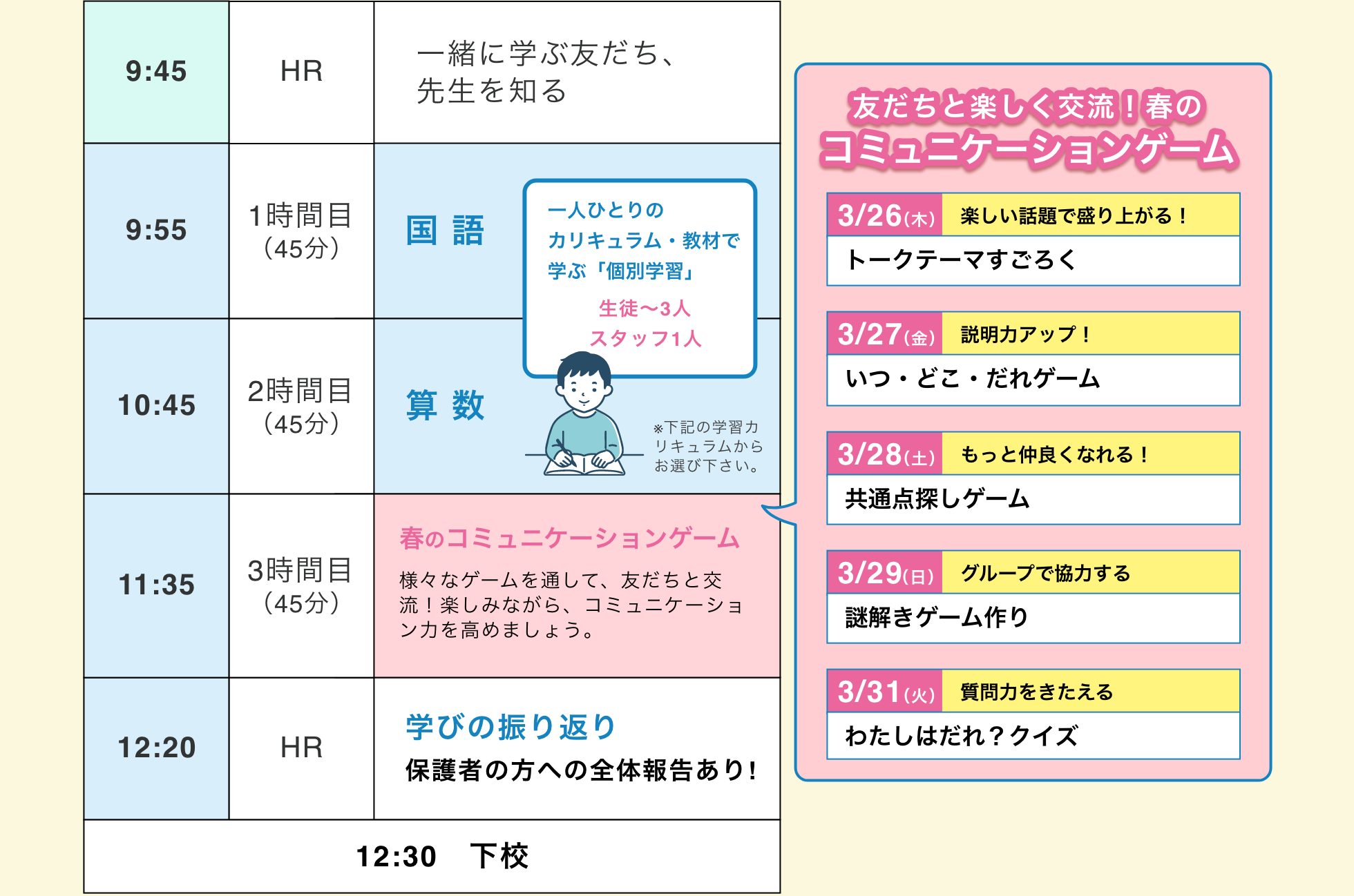 小学生スプリングースクール